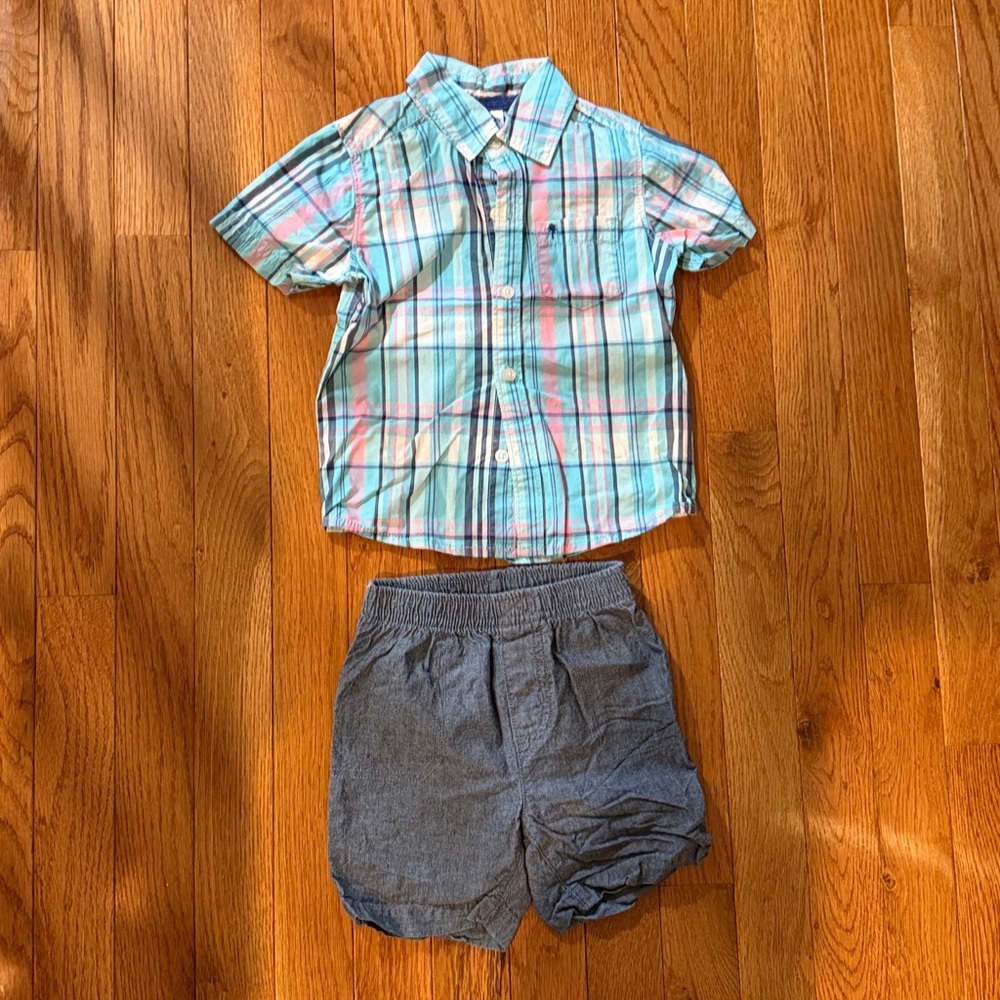 Toddler Boy 18M Summer Bundle– 10 Pieces Shorts & Tees – Polo Ralph Lauren +More - Picture 3 of 16
